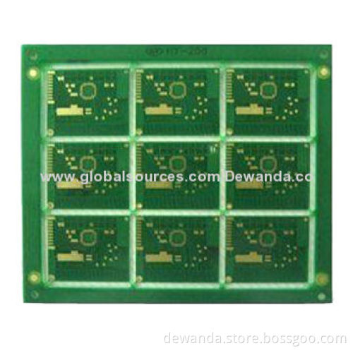 Double-sided PCB with green solder mask and OSP surface